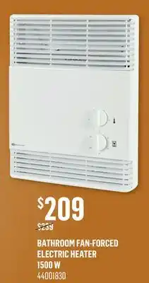 Canac Bathroom Fan-Forced Electric Heater 1500 W offer