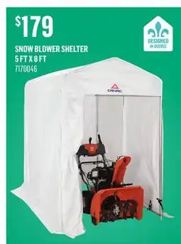 Canac Snow Blower Shelter 5ftx8ft offer