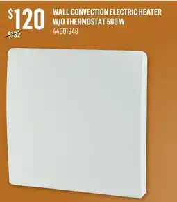 Canac Wall Convection Electric Heater w/o Thermostat 500W offer