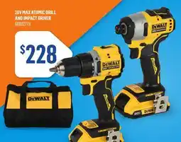 Canac 20V MAX Atomic Drill and Impact Driver offer