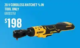 Canac 20V Cordless Ratchet 3/8in Tool Only offer
