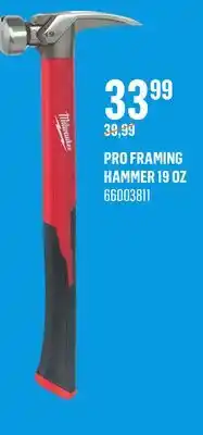 Canac PRO FRAMING HAMMER 19 OZ offer