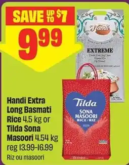 FreshCo Handi Extra Long Basmati Rice or Tilda Sona Masoori offer