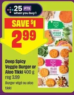 FreshCo Deep Spicy Veggie Burger or Alootikki offer