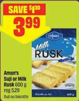 FreshCo Aman's Suji or Milk Rusk offer