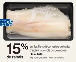 Avril Blue Tide les filets décongelés de truite, d'aiglefin, de sole ou de morue offer
