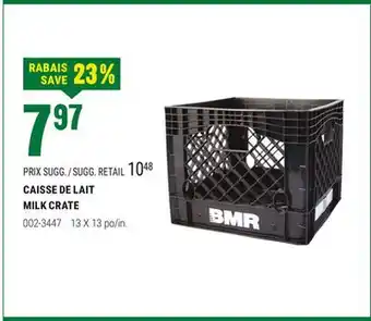 BMR CAISSE DE LAIT offer