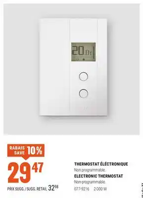 BMR THERMOSTAT ÉLÉCTRONIQUE offer