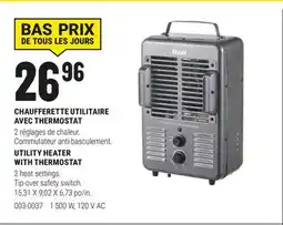 BMR CHAUFFERETTE UTILITAIRE AVEC THERMOSTAT offer