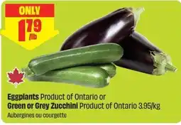 FreshCo Eggplants or Green or Grey Zucchini offer