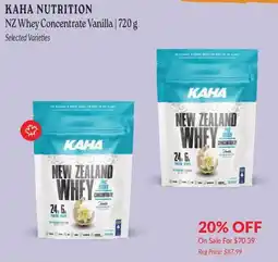 Goodness Me Kaha nutrition nz whey concentrate vanilla offer