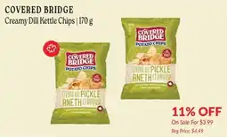 Goodness Me Covered Bridge creamy dill kettle chips offer