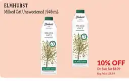 Goodness Me Elmhurst milked oat unsweetened offer