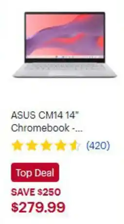Best Buy Asus cm14 14" chromebook offer
