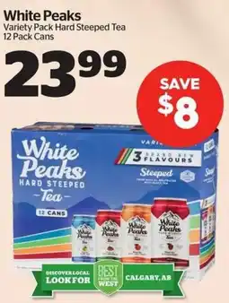 Calgary Co-op White Peaks hard steeped tea offer