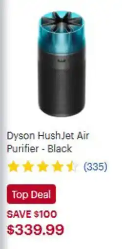 Best Buy Dyson HushJet Air Purifier - Black offer