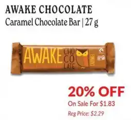 Goodness Me Awake chocolate caramel chocolate bar offer