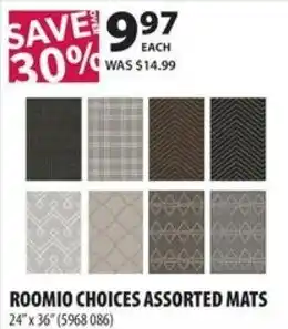 Roomio choices assorted mats