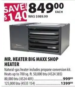 Co-op Mr. Heater Big Maxx Shop Heater offer