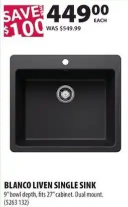 Co-op Blanco liven single sink offer
