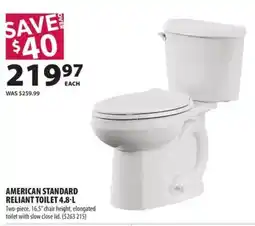 Co-op American Standard Reliant Toilet 4.8-L offer