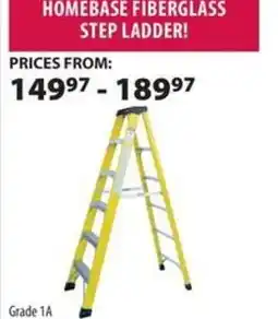Co-op Homebase fiberglass step ladder offer