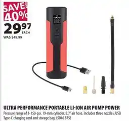 Co-op Ultra Performance Portable Li-ion Air Pump Power offer