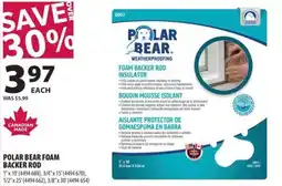 Co-op Polar Bear foam backer rod offer