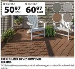 Co-op Trex enhance basics composite decking offer
