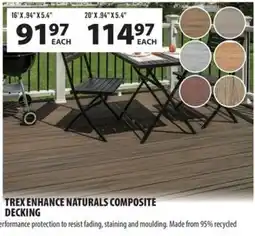 Co-op Trex enhance naturals composite decking offer