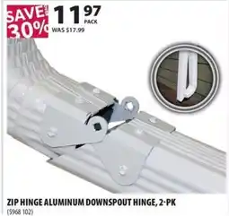 Co-op Zip hinge aluminum downspout hinge offer