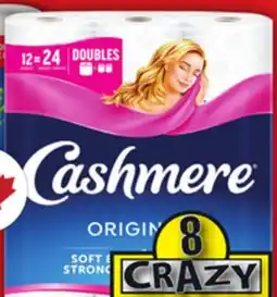 Food Basics CASHMERE BATHROOM TISSUE 12=24'S SPONGE TOWELS 6'S ULTRA PAPER TOWELS 6'S SCOTTIES FACIAL TISSUE 6'S offer