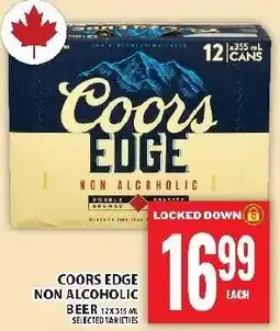 Food Basics Coors Edge non alcoholic beer offer