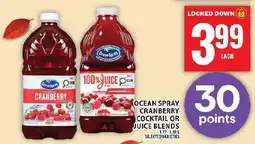 Food Basics Ocean Spray cranberry cocktail or juice blends offer