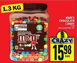 Food Basics M&M's chocolate candy offer