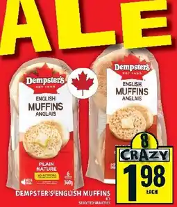 Food Basics Dempster's english muffins offer