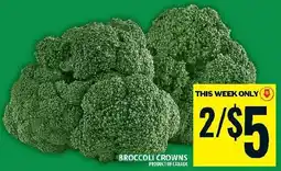 Food Basics Broccoli Crowns offer
