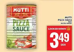 Food Basics Mutti pizza sauce offer