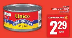 Food Basics Unico solid light tuna offer