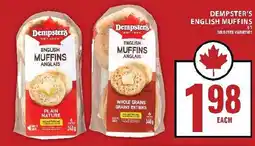 Food Basics Dempster's english muffins offer