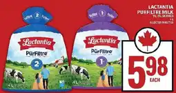 Food Basics Lactantia Purfiltre milk offer