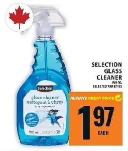 Food Basics Selection glass cleaner offer