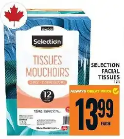 Food Basics Selection facial tissues offer