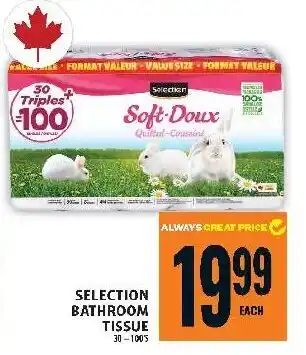 Food Basics Selection bathroom tissue offer