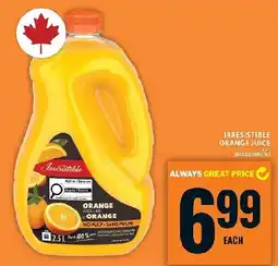 Food Basics Irresistible orange juice offer