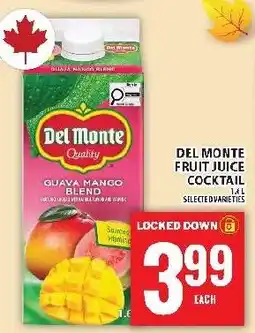 Food Basics Del Monte fruit juice cocktail offer