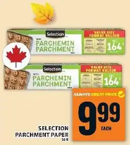 Food Basics Selection parchment paper offer