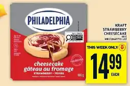 Food Basics Philadelphia cheesecake strawberry offer
