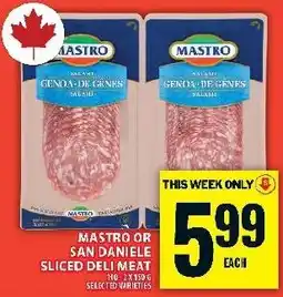 Food Basics Mastro sliced deli meat offer