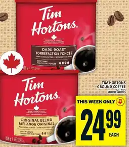 Food Basics Tim Hortons ground coffee offer